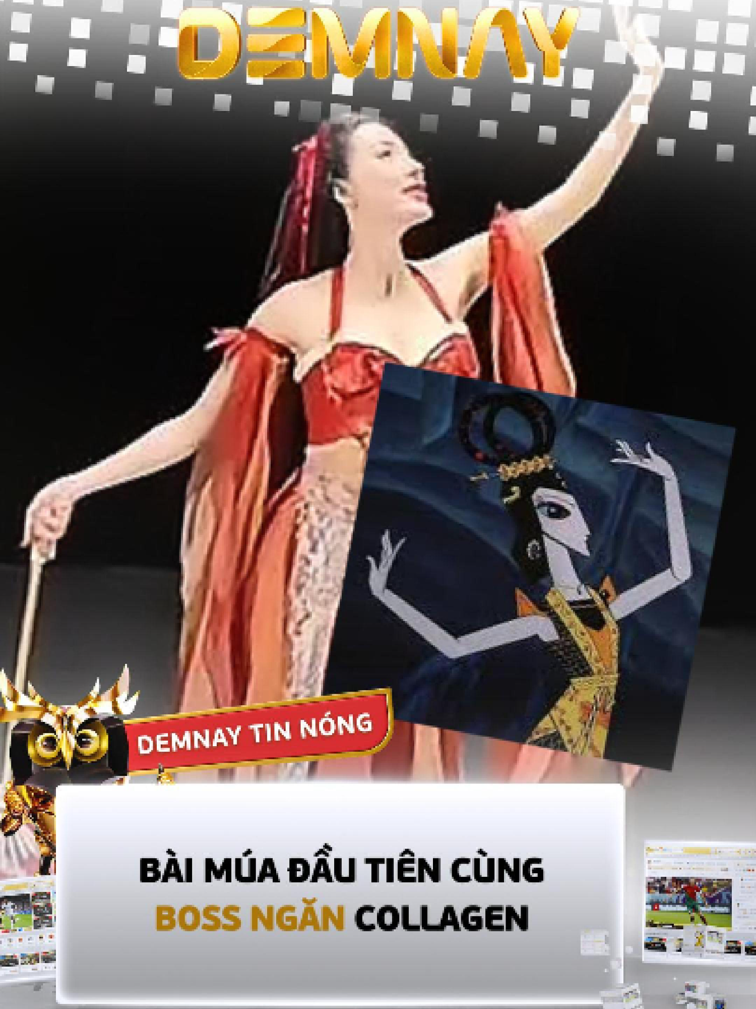 Học múa cùng Mỹ Nhụy - Boss Ngân Collagen #ngancollagen #foryoupage #funny #xuhuong #demnay
