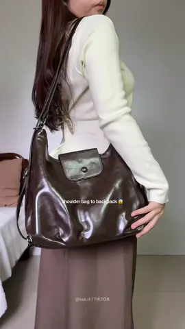 pagsawa ka na magshoulder bag ibackpack mo naman #bag #shoulderbag #backpack 