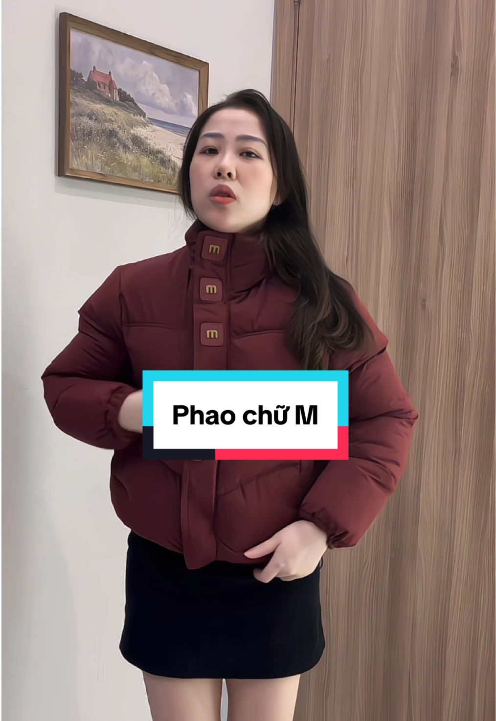 Đỏ đô các chị em nhé. Nó dễ mặc mà tôn da tôn dáng lắm ạ#aokhoac #aophao #aophaonu #gile #thoitrang #xuongmayphuonganh #xuhuong #phoidoxinh #outfit #viralvideo #fyp 