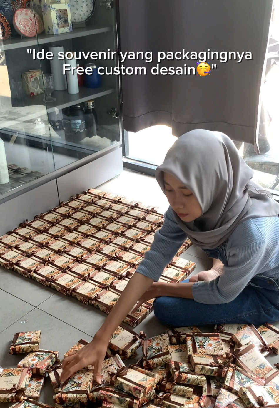 FREE CUSTOM DESAIN SEPUASNYA YA KA🥰😍 #CapCut #fyp #souvenir #wedding 