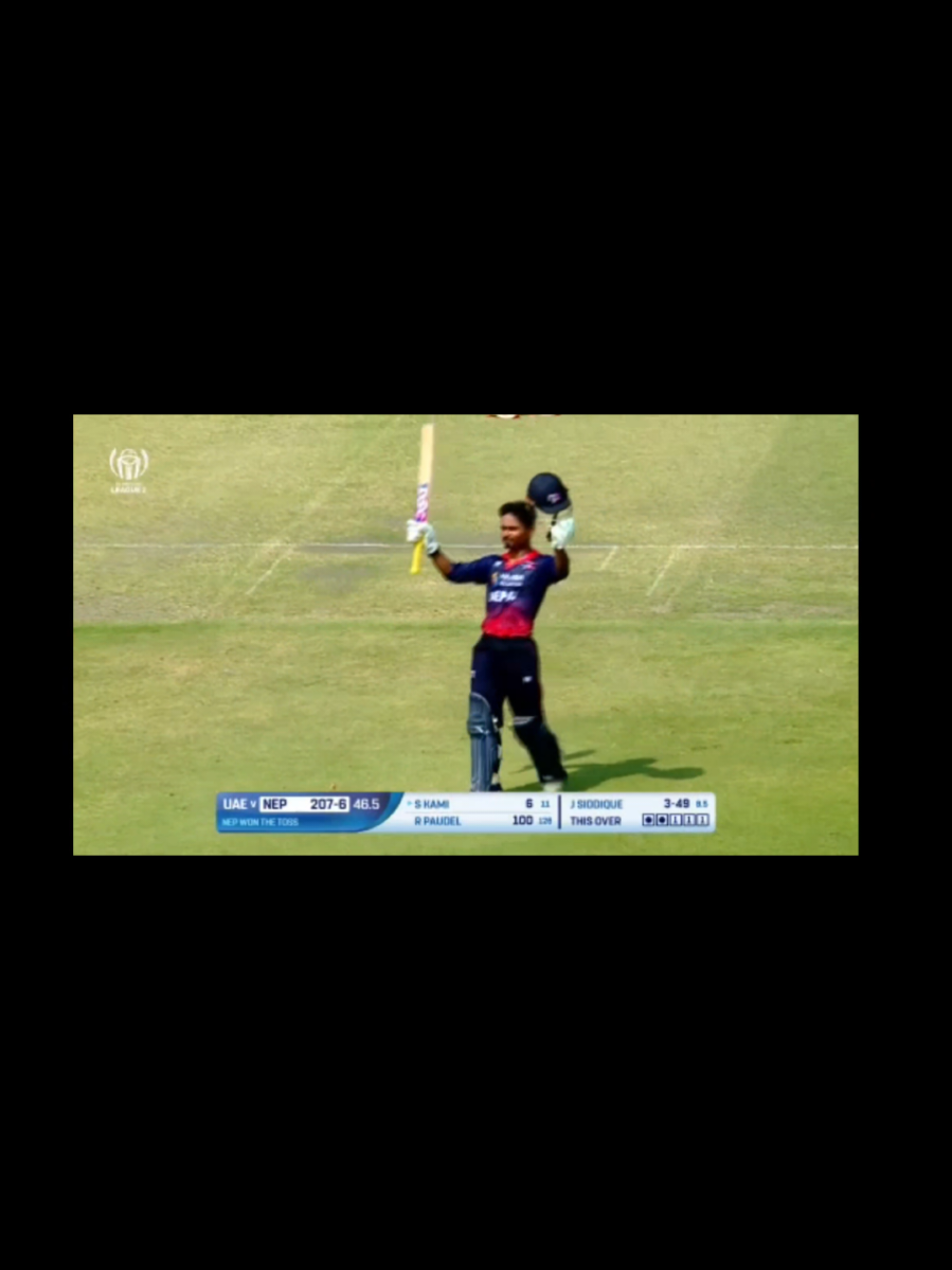 #rohitpaudel 100 runs against UAE ♥️🥹🤝 #sandeeplamichhane #sompalkami #nepalvsuae 