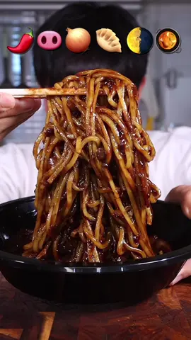 Jjajangmyeon #mukbang #koreanfood #asmr #fyp 