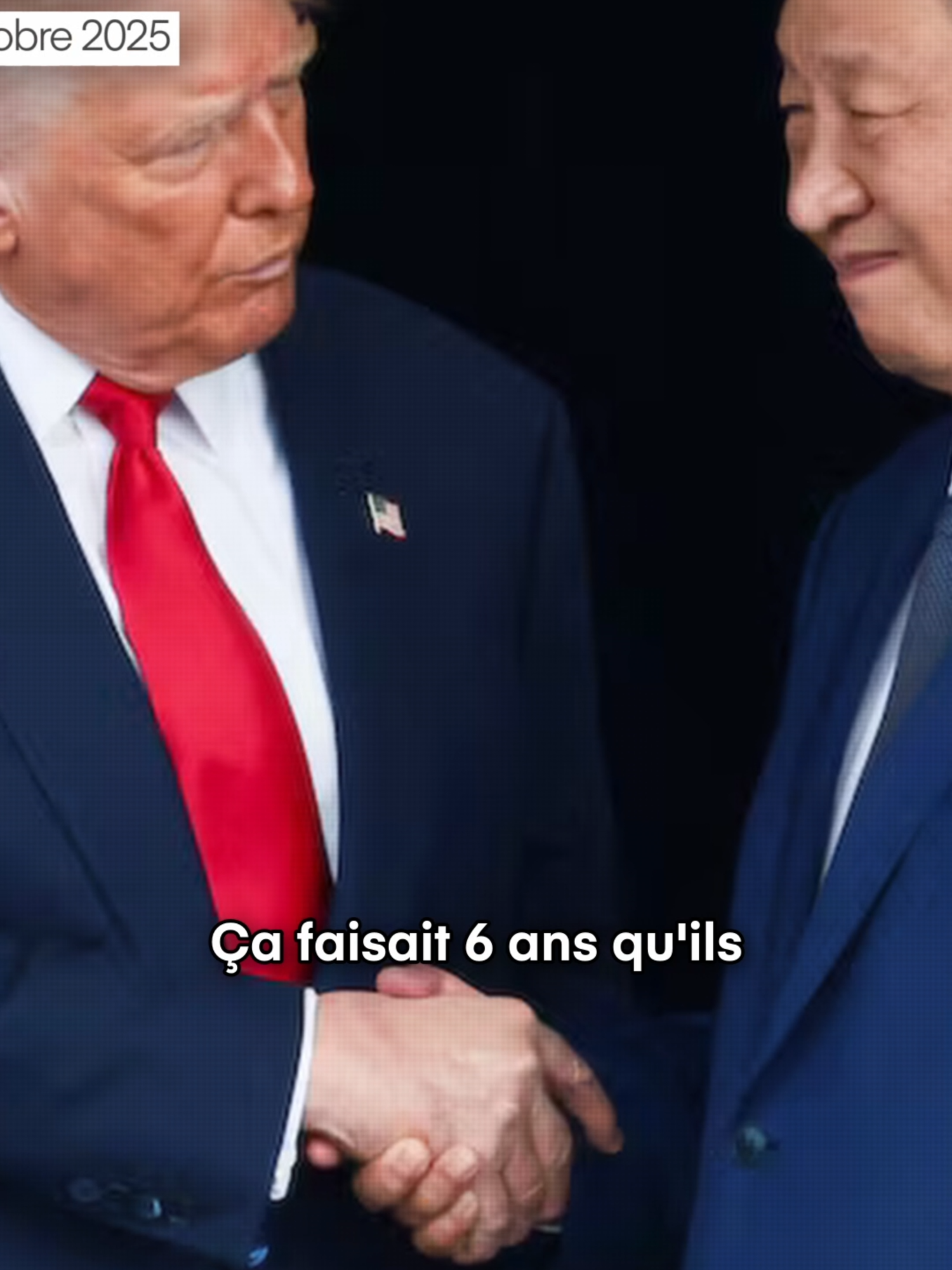 🌍 Abonne toi pour suivre l'actu géopolitique.  Trump vient de passer un accord historique avec la Chine. Ça faisait six ans qu’ils ne s’étaient pas vus. Les deux présidents se sont rencontrés et ont trouvé un compromis sur les terres rares : la Chine suspend ses restrictions d'exportation pendant un an et en échange, les États-Unis baissent leurs droits de douane de 20% à 10% et Pékin s'engage à acheter du soja américain. Taiwan n'a pas été évoqué, mais l'Ukraine longuement discutée. Abonne-toi pour rester informé. #géopolitique #actualité