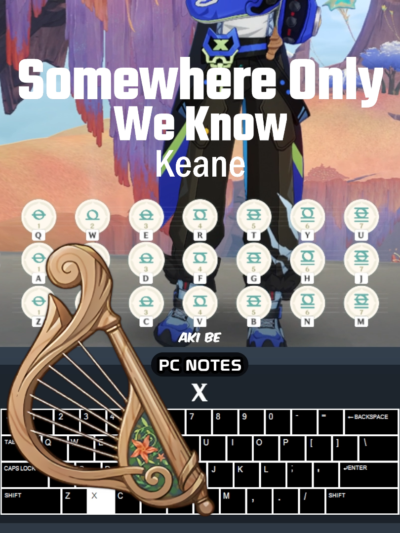 Keane - Somewhere Only We Know (Easy) Windsong Lyre Cover【Genshin Impact】 #GenshinImpact #hoyoverse #somewhereonlyweknow #keane #windsonglyre #genshinlyre