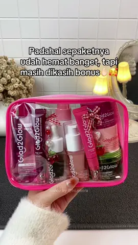 hoki banget harga murah banyak bonusnyaaa😍 #glad2glow #glad2glowpromo #glowingskincare #glowingset #promoguncang1111 