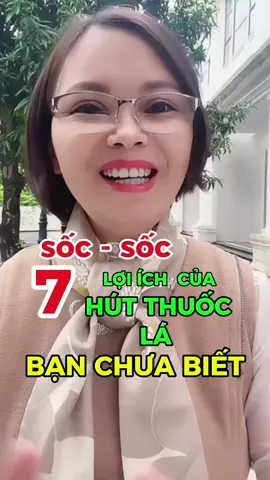 Sốc - sốc 7 lợi ích của hút thuốc lá bạn chưa biết #xuhuong #trend #xuhuongtiktok #vungasuckhoe #suckhoechomoinguoi  @VŨ NGA SỨC KHOẺ 