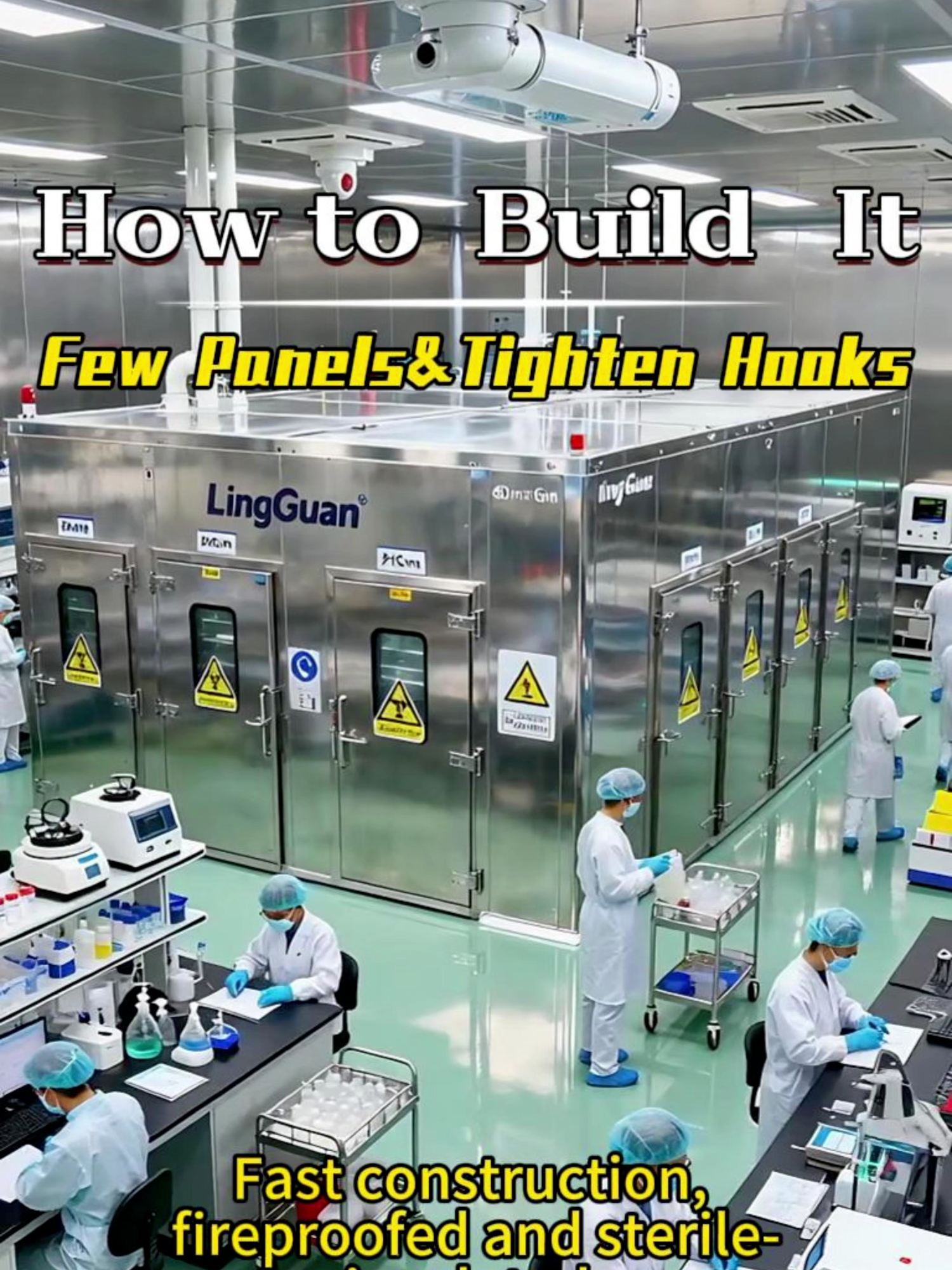 Medical Sterile Cold Room: Assemble in Just a Few Panels, Done in a Flash几块板搞定医用无菌冷库！快速搭建就这么简单#MedicalSterileColdRoom #FastAssembly #BiopharmaLab  #sterileprocessingtech #engine #InsulationMatters #coldstorage