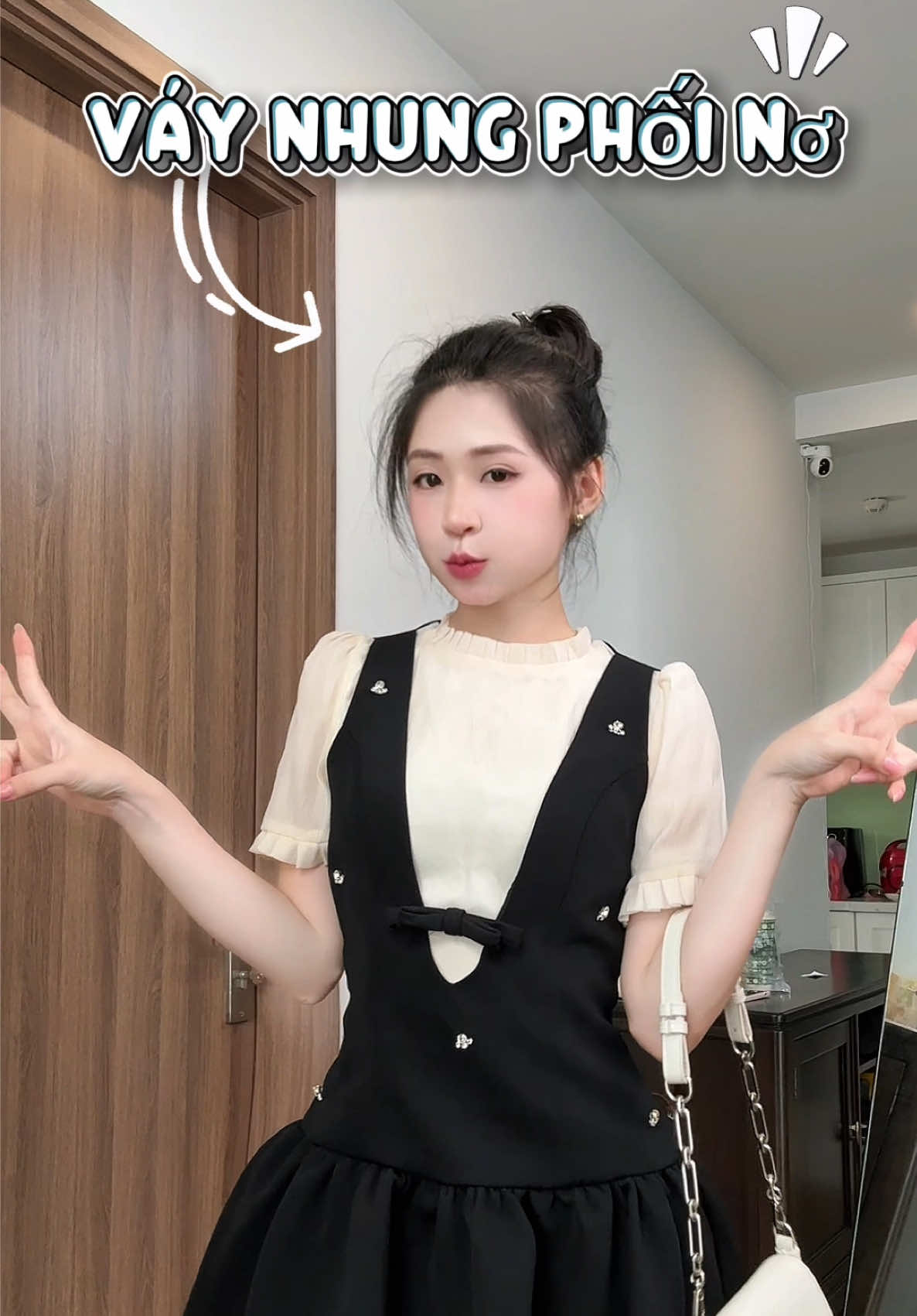 Váy nhung phối nơ xinhhh 🥰🥰#huynhchangreview #huynhchang00 #huynhchang #xuhuongtiktok 