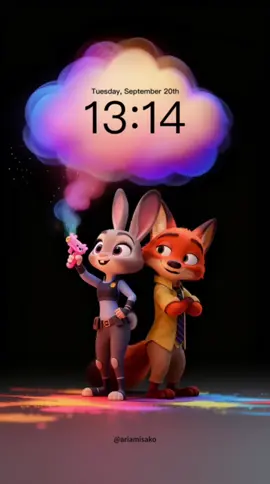 Tonight’s stars: Judy & Nick lighting up the night 🌈🦊🐰 #zootopia #judyhopps #nickwilde #Disney #wallpaper #livewallpaper #phonewallpaper #wallpaper4k #cute #kawaii #fyp 