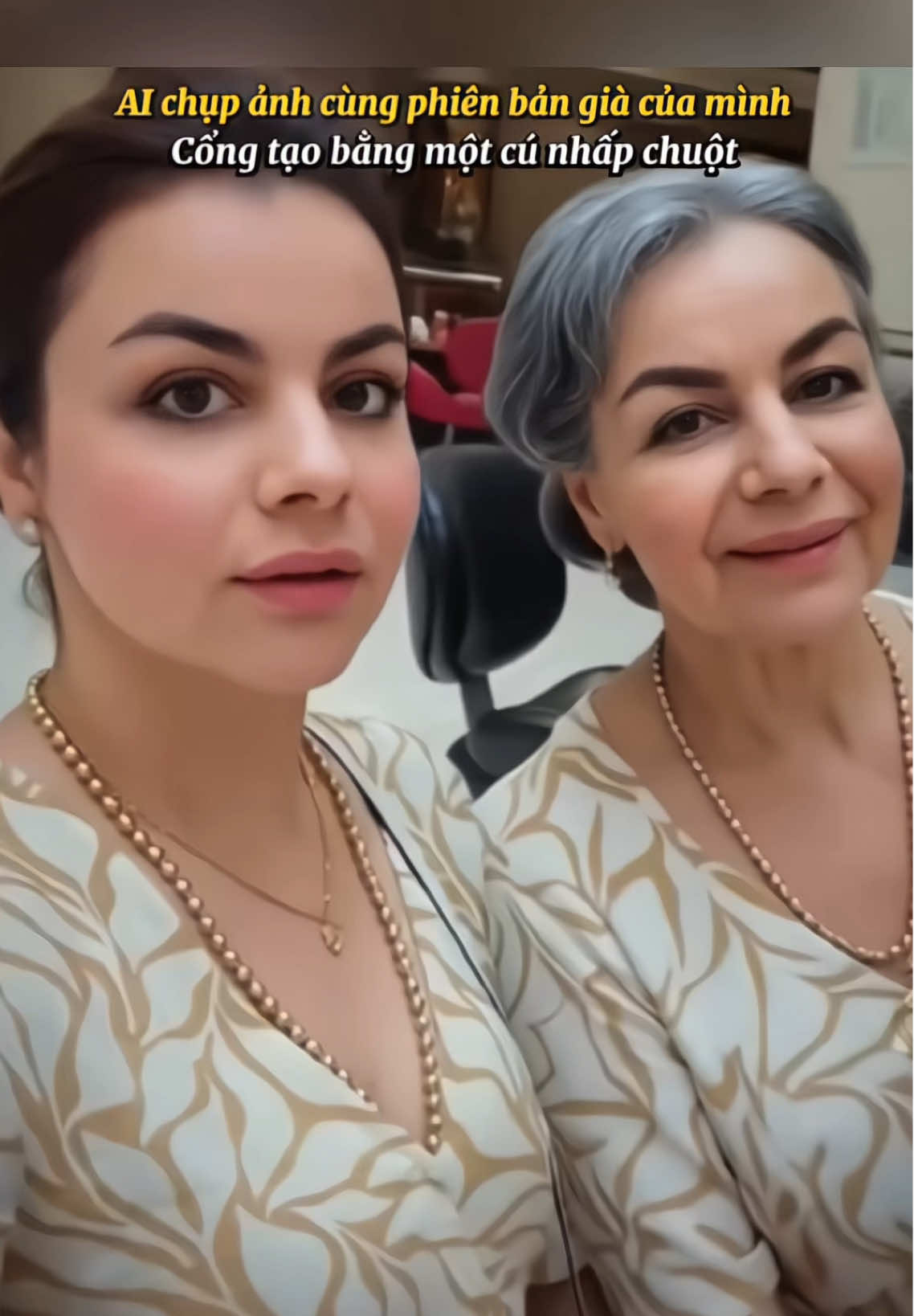Hãy chụp ảnh cùng phiên bản già của bạn, hướng dẫn làm miễn phí đã sẵn sàng! Mẫu CapCut ở góc dưới bên trái đã được chuẩn bị xong, chỉ cần tải lên một bức ảnh là có thể tạo ngay miễn phí! #capcutforus #capcut #capcutpioneer#aivideo #ai 