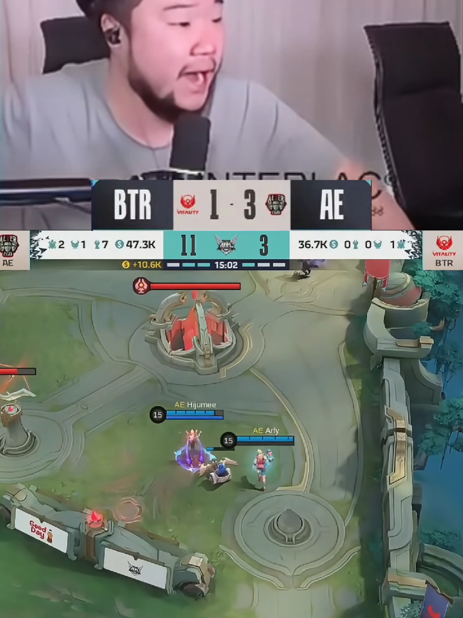 AE GO TO FINAL UPPER BRACKET! BTR vs AE game 4 playoff mplid s16! #alteregoesports  #bigetronesports  #MLBB9TH #MLBB #TerompetBangBang 