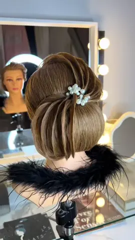 Chignon 3D #3D #coiffure #chignon #hair 