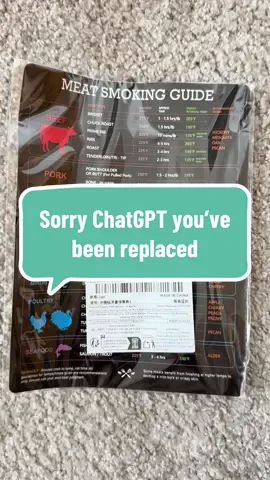 No need to be checking ChatGPT every time we get the Ninja Woodfire out because this smoking guide is perfect #smokedmeat #ninjawoodfire #bbq #outdoorkitchen #meatlovers 