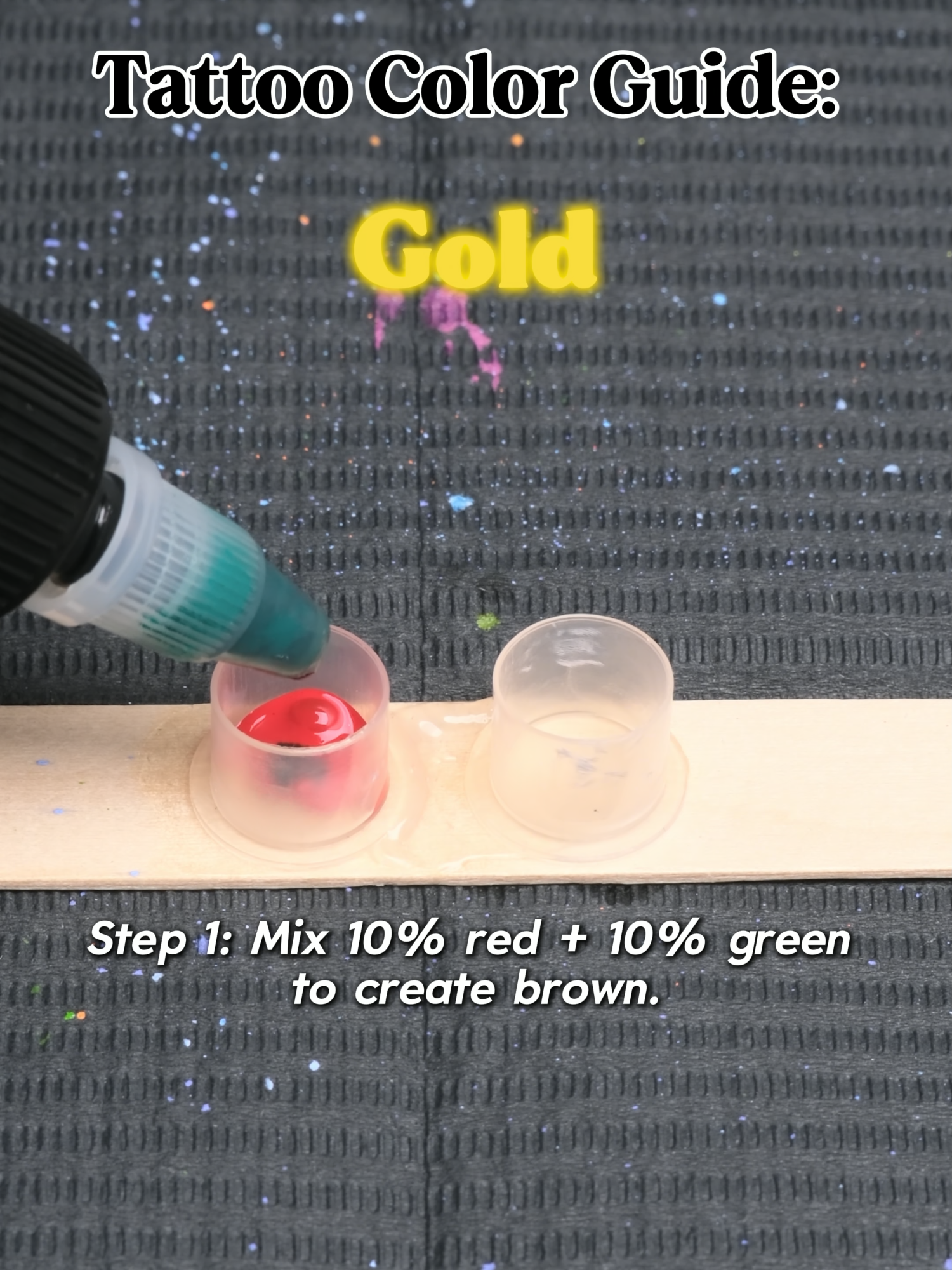 Tattoo Color Guide: Gold.Same ink → link in bio.#wormholetattoo #wormholepro #tattoo #ustattoo #nyctatto @WormHole Pro