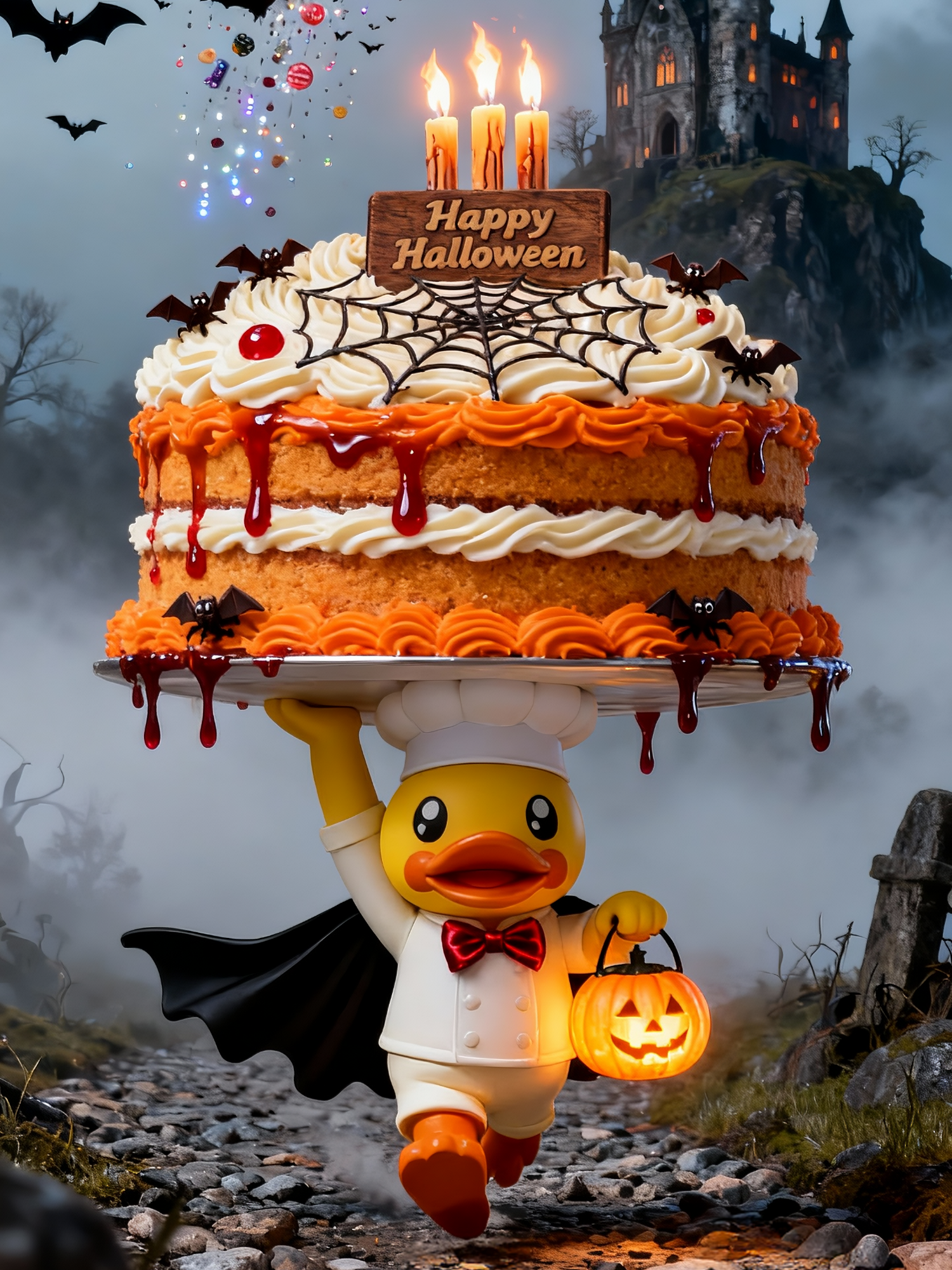 Happy birthday ！ #BDuck #happybirthday #birthday #cute #cake #Halloween