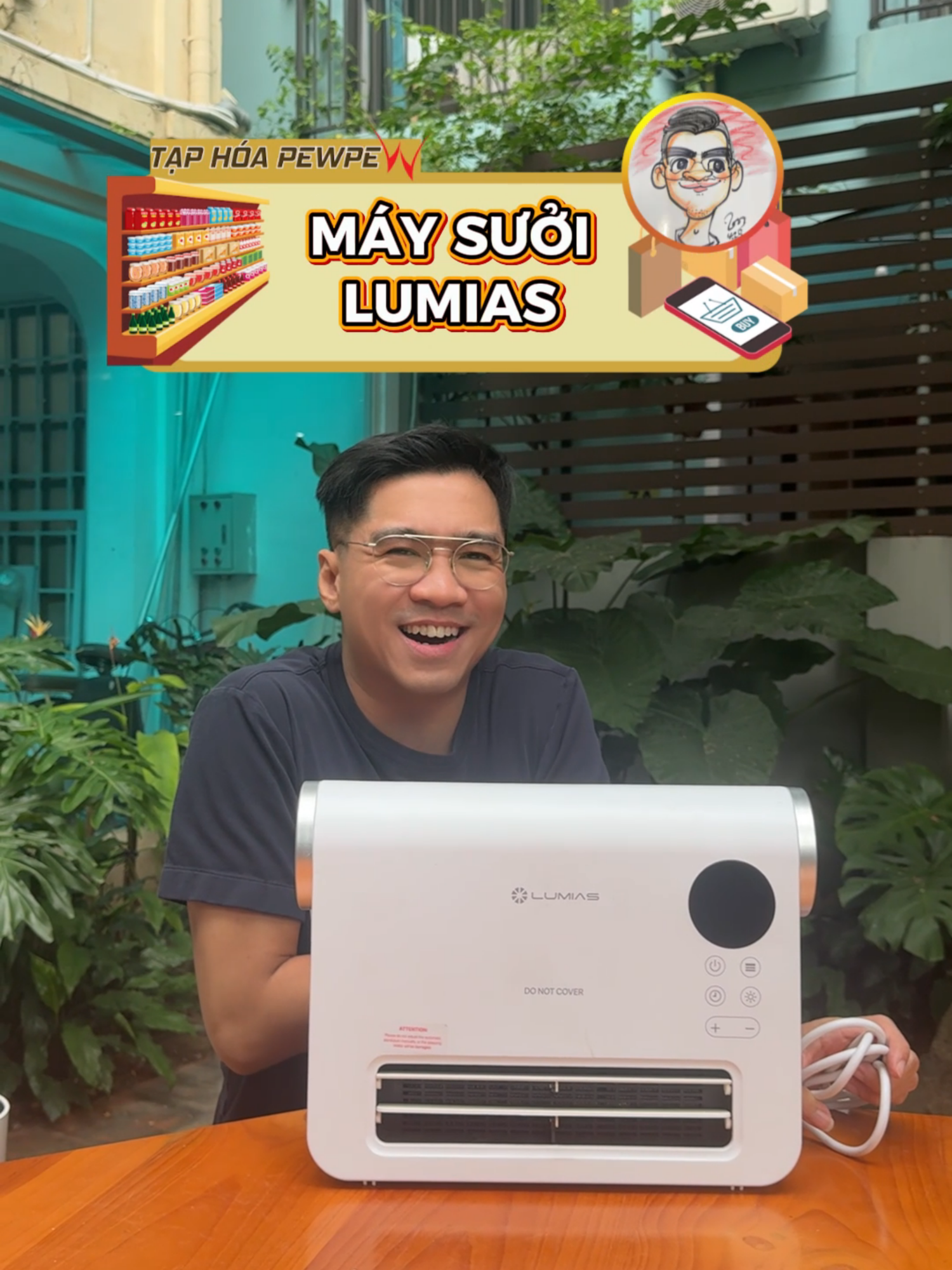 [REVIEW KHÔNG BOOKING] VIDEO REVIEW MÁY SƯỞI ĐA NĂNG LUMIAS 🔥 Lumias H08B – Máy sưởi đa năng, ấm nhanh chỉ sau 3 giây! Dùng được mọi nơi: phòng tắm – phòng ngủ – văn phòng 🏠 Công nghệ Ceramic hiện đại, tiết kiệm điện – an toàn tuyệt đối 💧 👉 Gọn nhẹ, sang trọng, xứng đáng là “must-have” mùa đông này! Rất mong quý khách hàng/ khán giả có thể để lại bình luận/ góp ý hay sản phẩm quan tâm nhé. * Chúng tôi nhận hoa hồng từ các nhãn hàng khi bán/ giới thiệu/ trải nghiệm các sản phẩm được liên kết với video này. * #taphoapewpew #pewpew #lumias #maysuoidanang #suoigomceramic