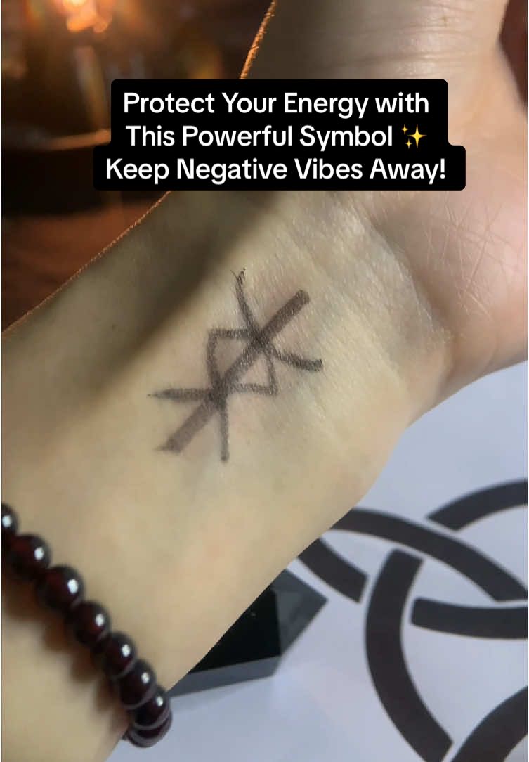 Protect Your Energy with This Powerful Rune ✨ Keep badVibes Away!#witchtok #protection #witchvibes #rune #energy 