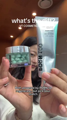 same VT PDRN, two moods 😌💅 Capsule cream = calm + soothe Cream 100 = glow + repair  you already know which one your skin is vibing with ✨ #kbeauty #bemusedkorea #koreanglassskin #vtcosmetics #pdrn 
