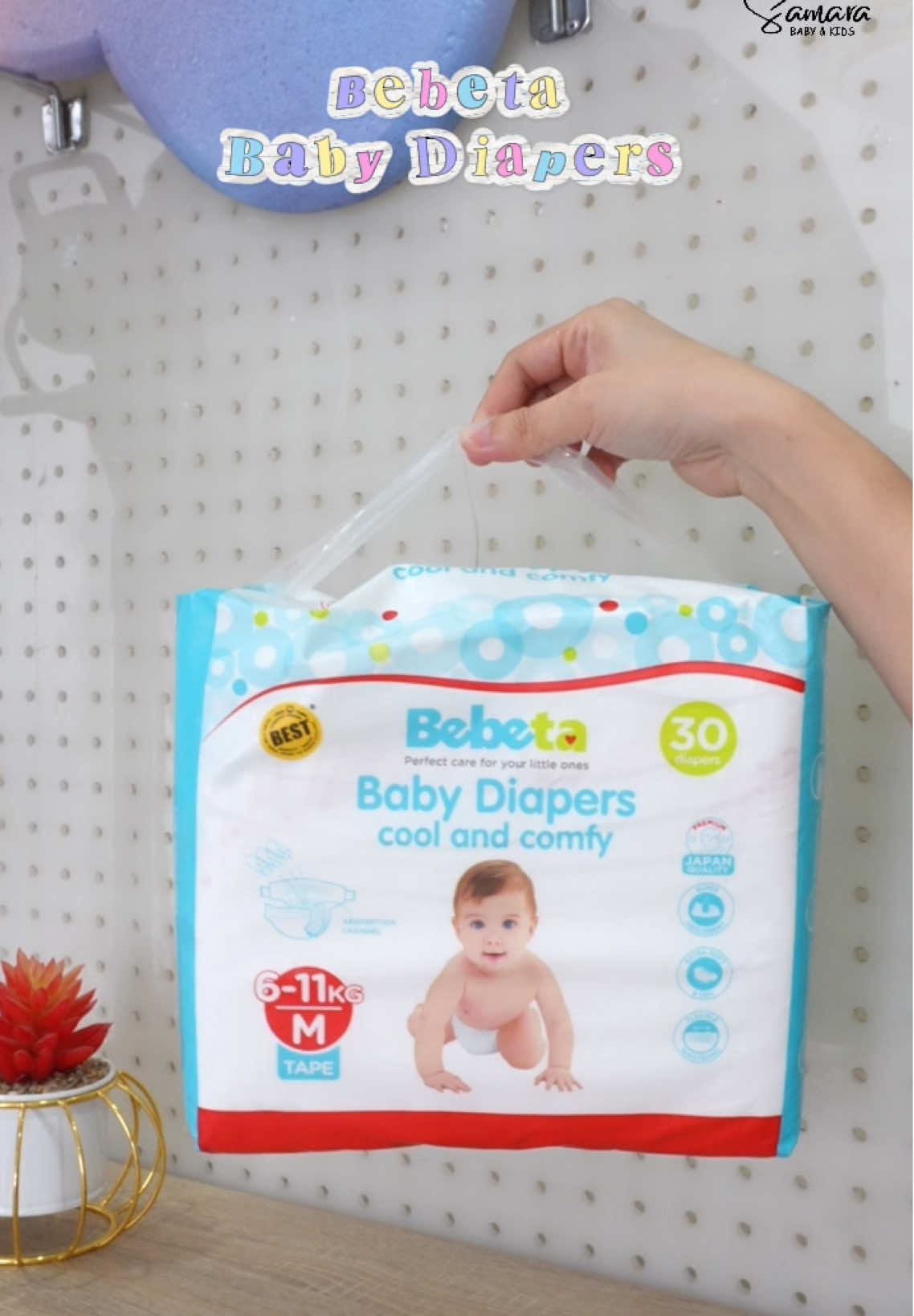 Say bye sa iyak-iyak sa basang diaper. 💦 Bebeta baby diaper,comfy sa likot,soft sa balat.💖 BEBETA ORIGINAL BABY DIAPER available in tape style and pants type. super absorbent,soft cotton touch,secure fit,double leakage barrier up to 12 hrs of protection.👶🏻🍼 #babydiaper #bebeta #samarababyandkids 