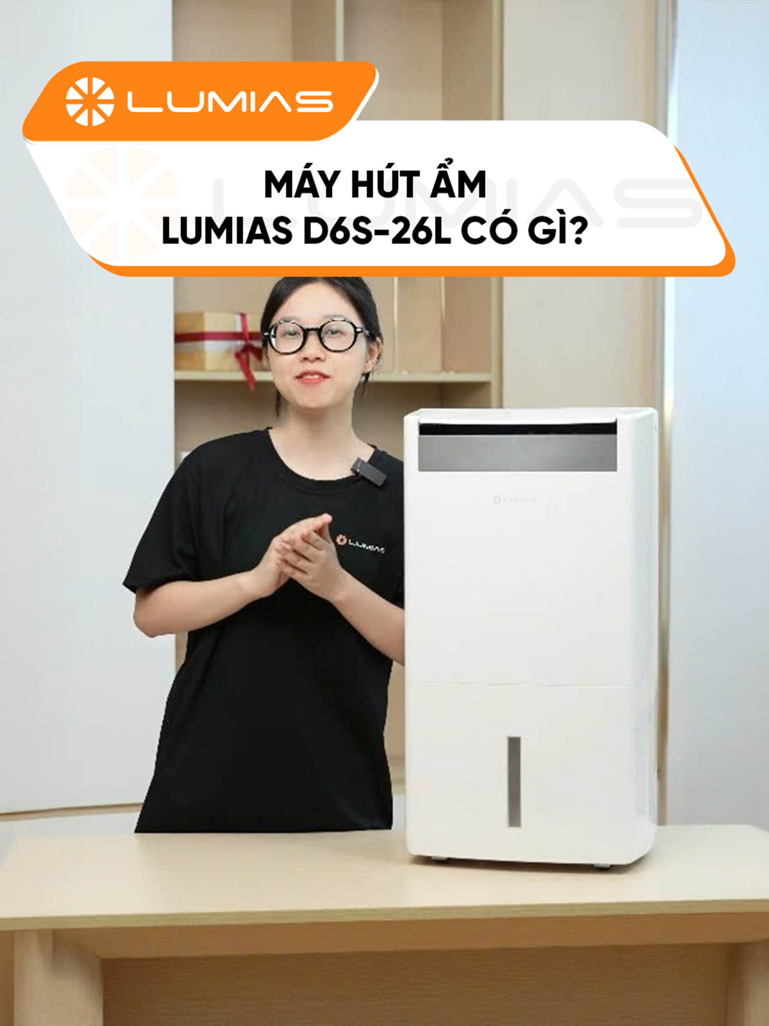 Máy hút ẩm Lumias D6S-26L có gì? Cùng khám phá trong video này nhé! #lumias #lumiasvietnam #gigavn #hoplongecommerce #mayhutamlumias #LumiasD6S-26L #D6S-26L