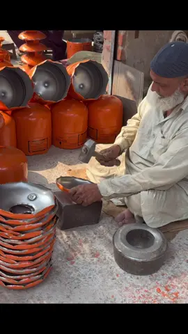 Watch How Gas Cylinders Turn Into Powerful Cooking Stoves 👨‍🏭🔥 #GasCylinderRecycling #GasStoveMaking #MetalCrafting #FactoryWork #RecyclingProcess
