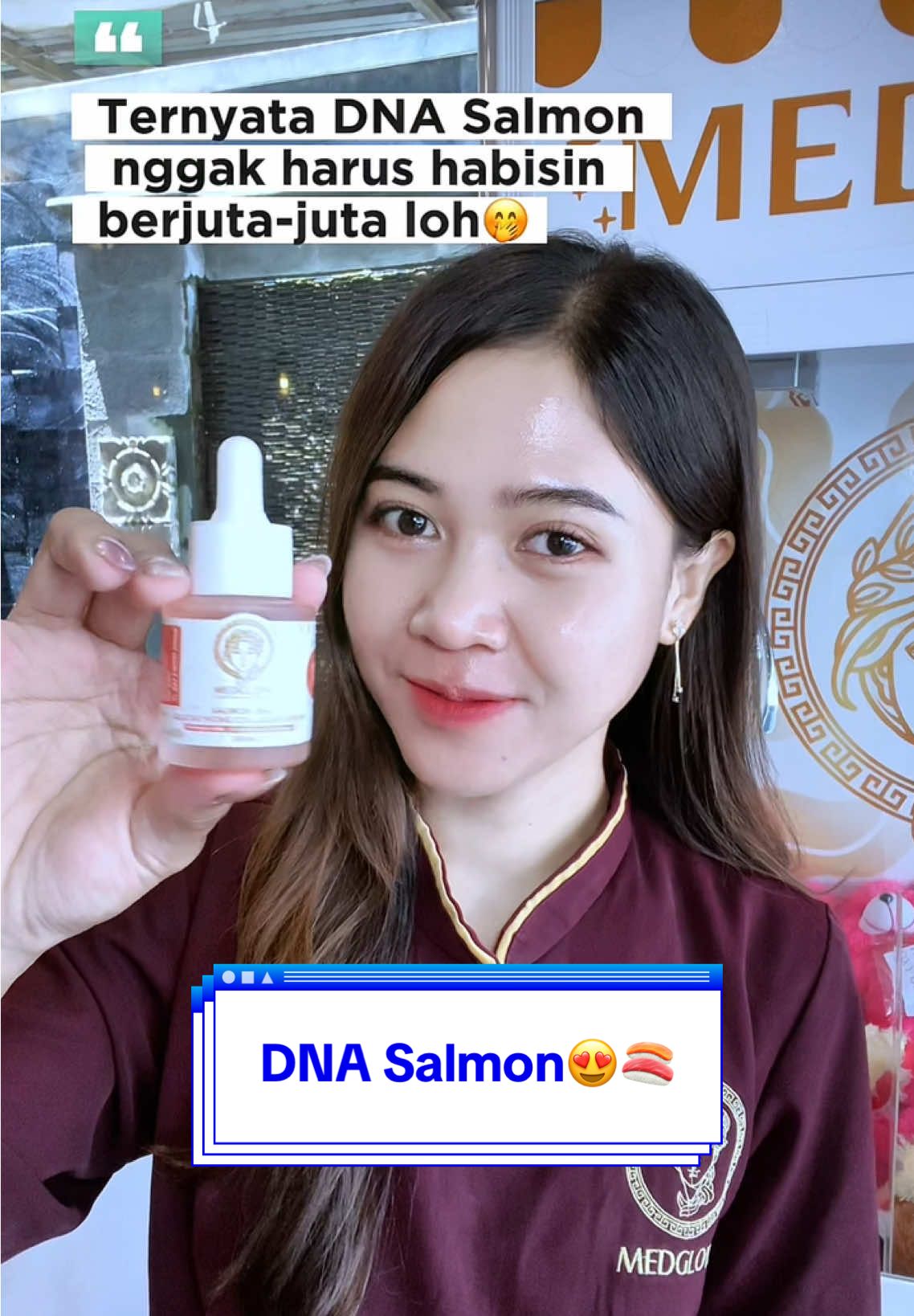 Buktikan sendiri dan nikmati kulit awet mudamu🤭 makin pede tanpa make up‼️ #skincareviral #dnasalmon #mencerahkankulit #serumviral #skincareclinic 