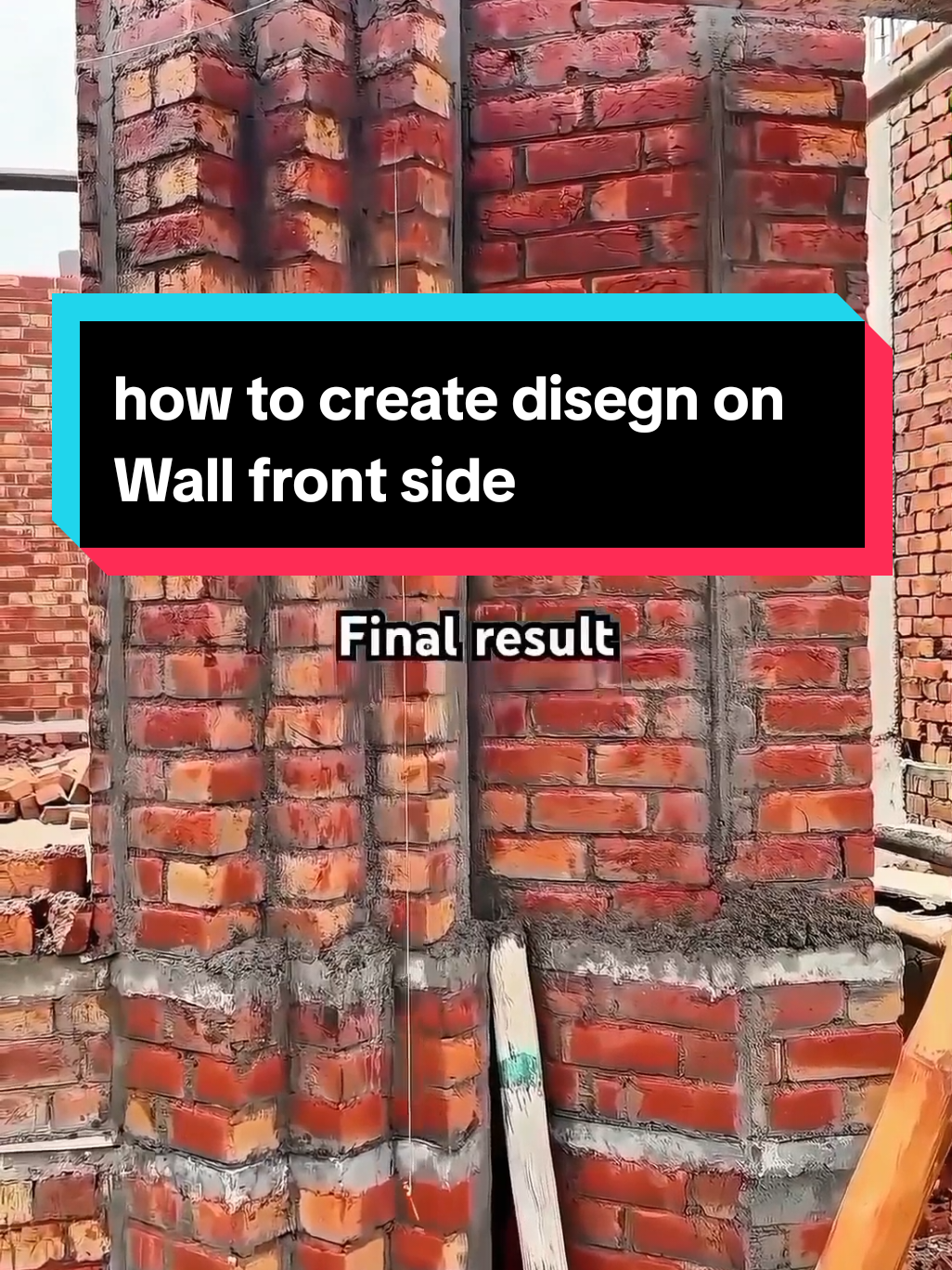 how to create disegn on Wall front side @tiktok creators 