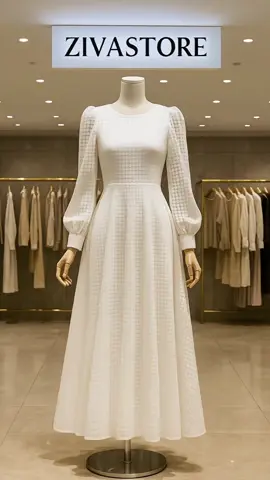 ✨ Anggun dalam kesederhanaan, memancarkan pesona lembut yang tak lekang oleh waktu. Dress putih ini hadir untuk melengkapi setiap langkah dengan keanggunan yang tenang. 🌿 #ElegantStyle #WhiteDress #OOTDInspo #MinimalistLook #SoftMood 