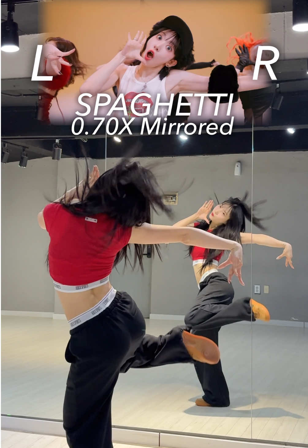 Spaghetti 0.70X Mirrored #lesserafim #spaghetti #르세라핌 #tutorial #kpop 