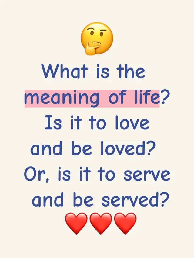 #Love & be #loved or #serve & be #served #fyp