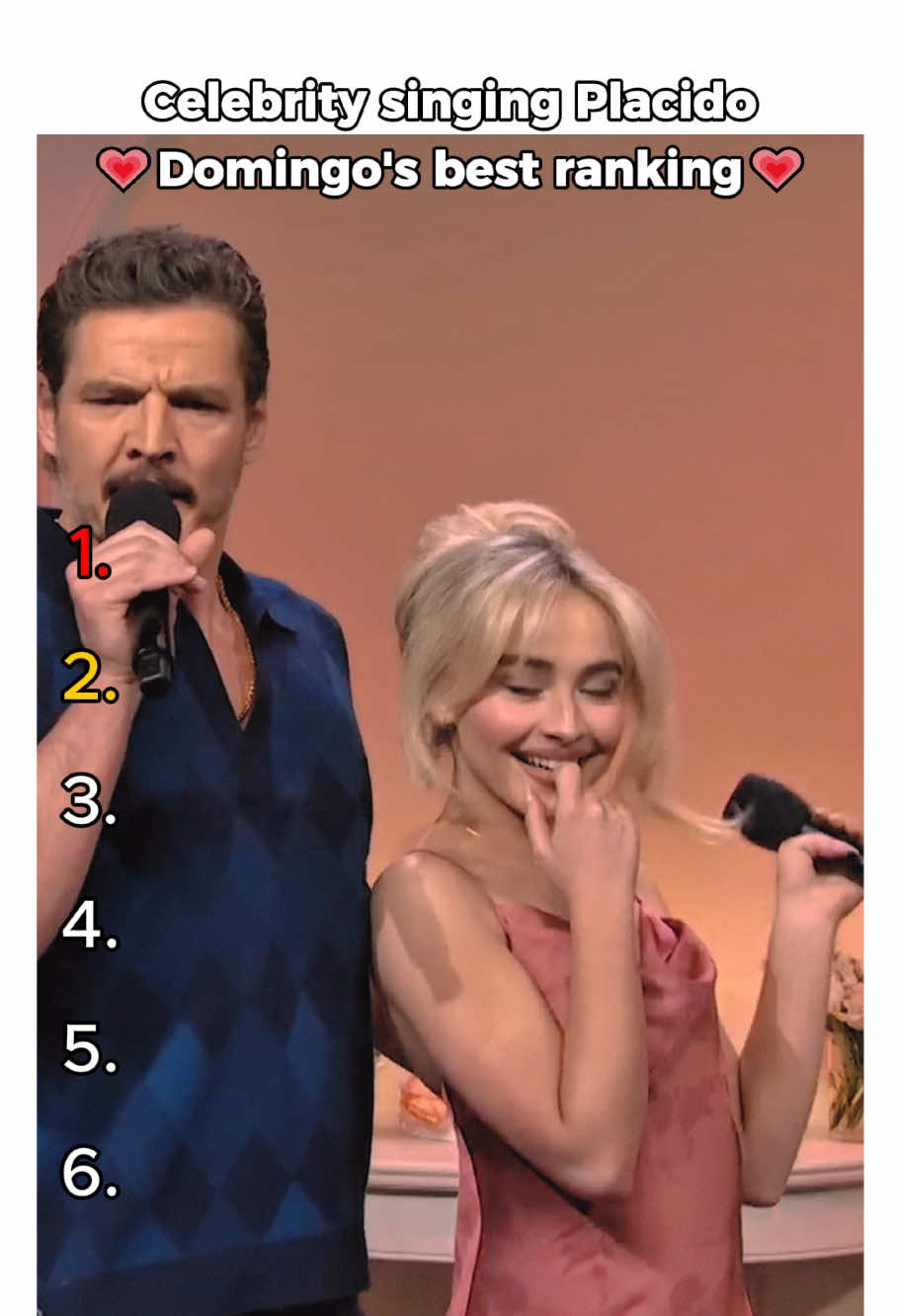 Celebrity singing Placido Domingo's best ranking #domingo #snl #arianagrande #sarahsherman #sabrinacarpenter #marcelohernandez #pedropascal