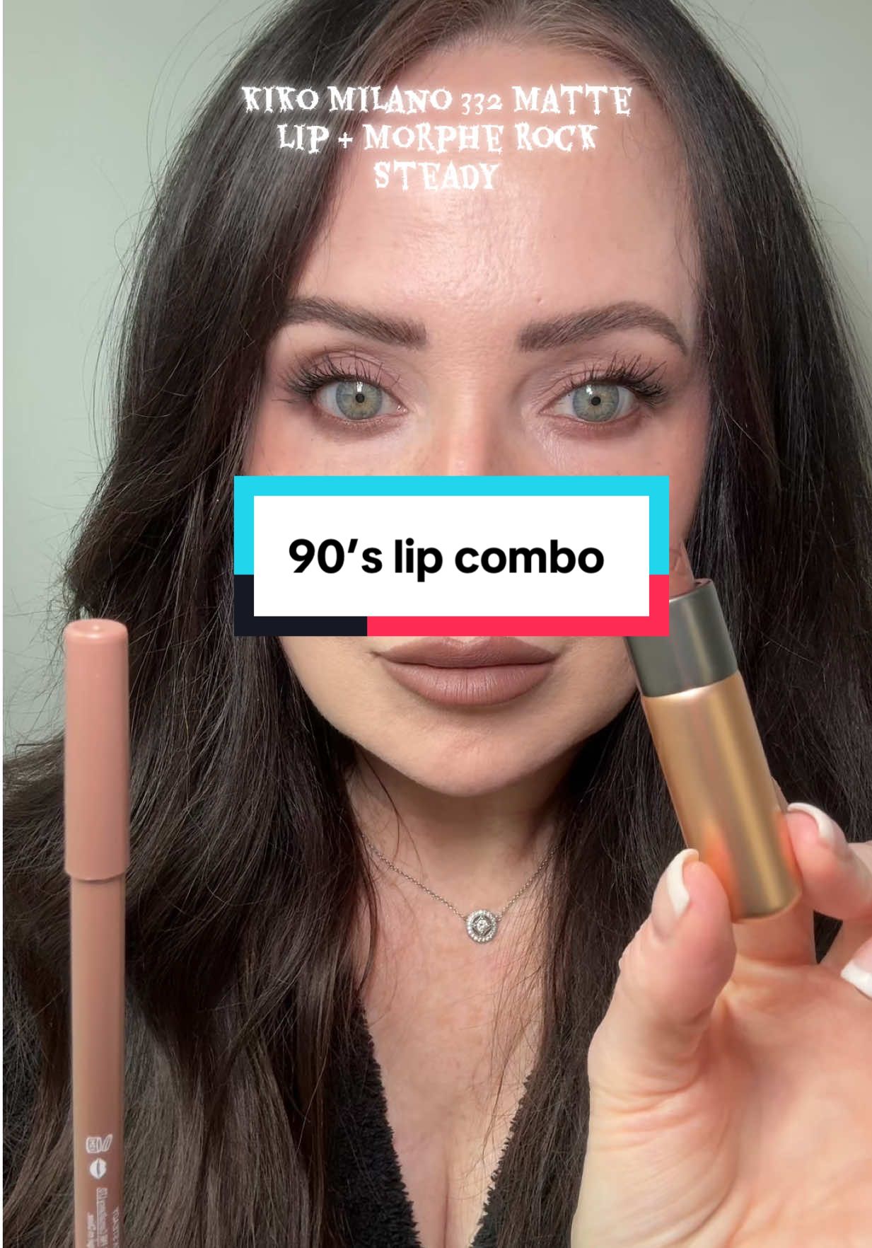 90’s cool toned lip combo 🖤#lipcombo #lipstick #makeuplover #90smakeup #cooltonedmakeup @Morphe Cosmetics @KIKO Milano USA 