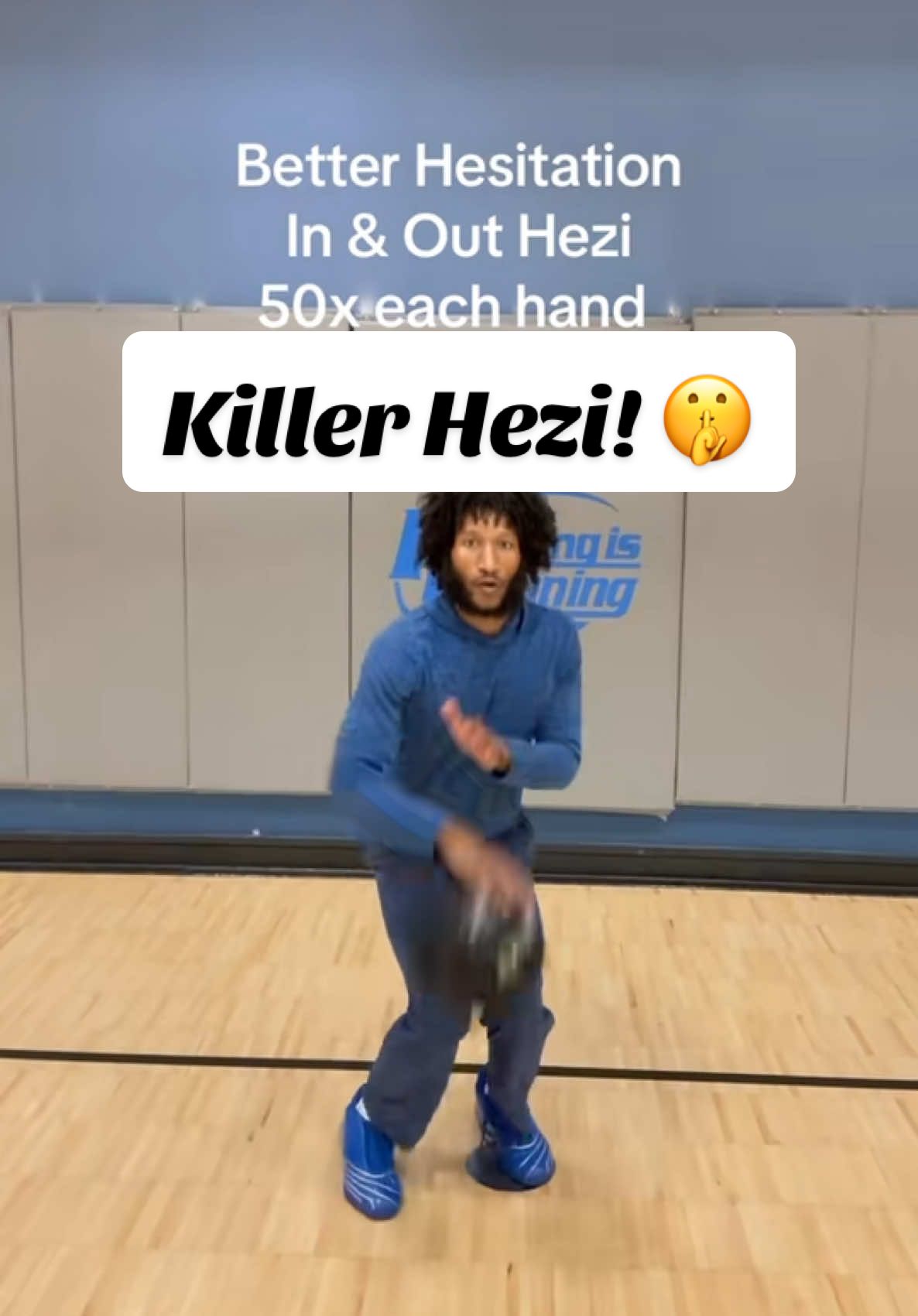 Better Hezi!? Add this to your dribble routine. The in and out Hezi with the hop footwork. Definitely will get your defenders jumping. 💡✅🏀💥 #hezi #basketball #basketballtips 