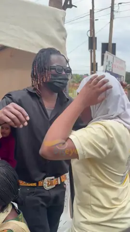 Dedication Day: King Saha blessing daughter Husnah who will be sitting her PLE examinations next week. 