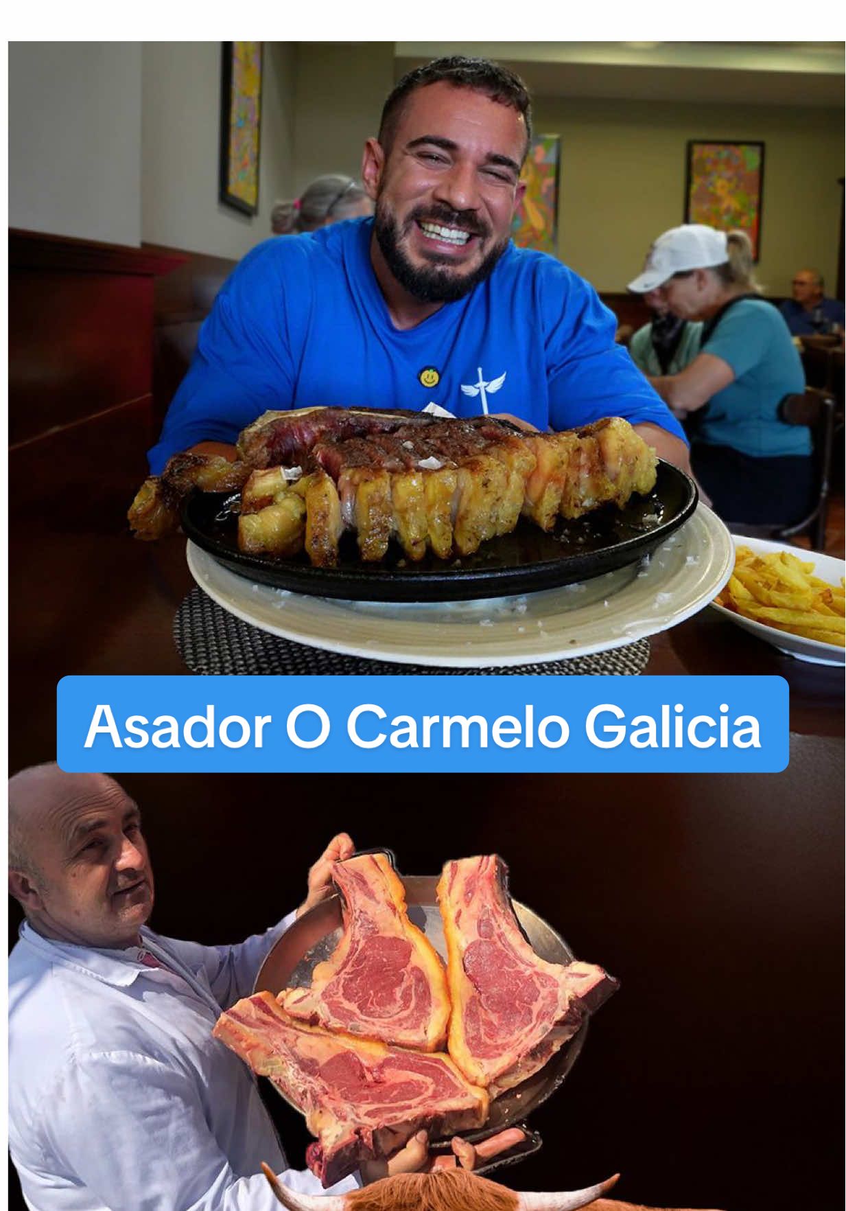 ¡Restaurante Gallego con Ganadería propia y precio insólito! He descubierto un Restaurante en Galicia con ganadería propia: se encuentra en Teo a 10 minutos de Santiago y venden un Chuletón de su propia ganadería a un soprendente precio de 57€ el kg. El Restaurante se llama Asador O Carmelo y te traigo mi reseña sobre su chuletón y más platos de carta para contarte si merece la pena este Restaurante gallego #galicia #restaurantesgalicia 