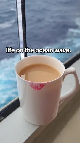 life on the ocean wave and feeling so very grateful to be here. we are so fortunate to be just south of that huge storm that's across the ocean and creating havoc in communities. we are so lucky and grateful to be seas that we can still move around in on my powerchair and georges scooter. its certainly choppy and seas swells around 4 metres but the Queen Victoria is a big ship and copes well.  very grateful indeed. 