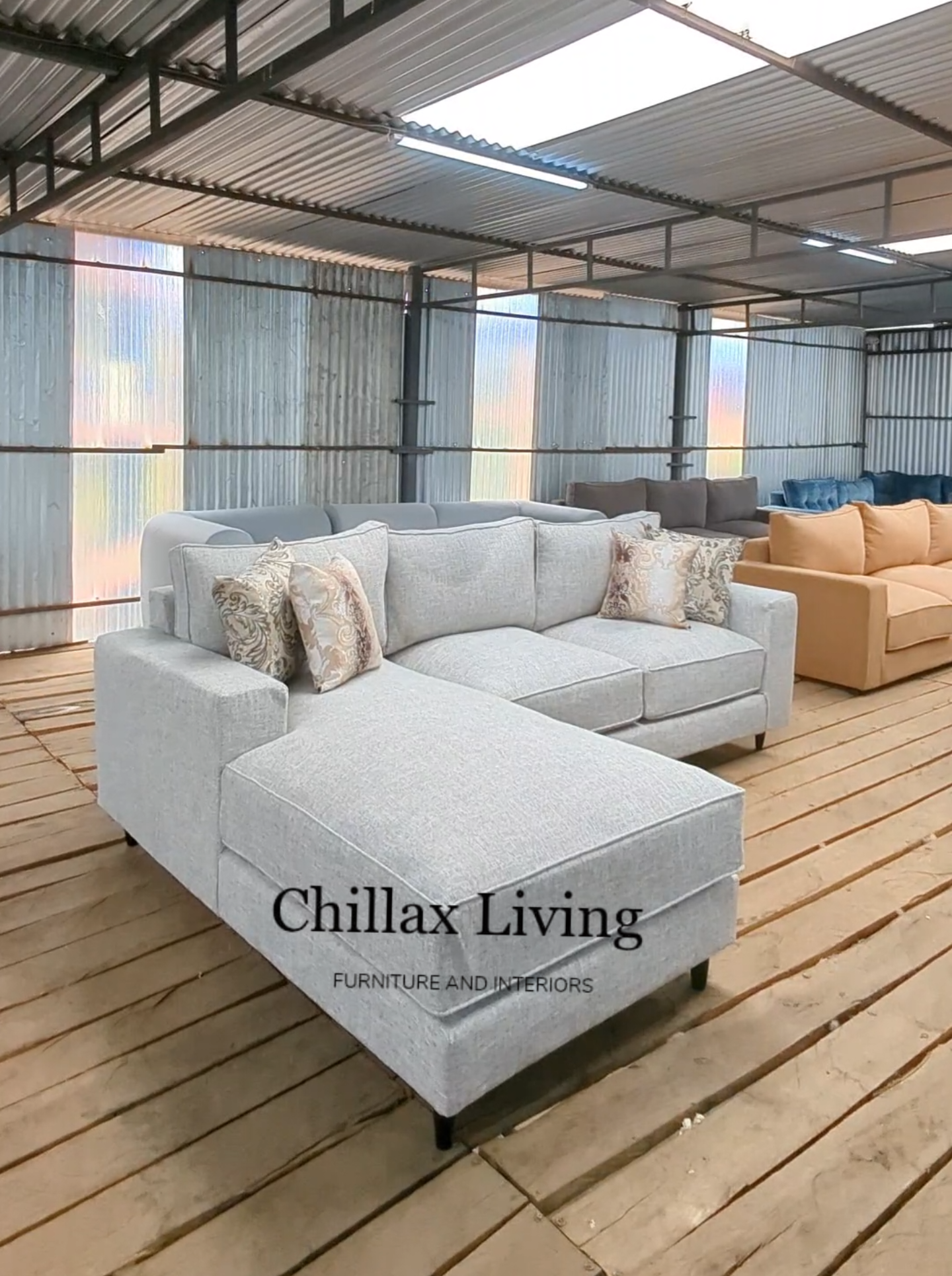 Modern living starts with an L shape sofa design like this, sleek design and maximum in comfort. L shape sofa PRICE : Ksh 59,999 Contact us via  WhatsApp or Call ☎️ 0725 272 341 #Lshapesofa #Lcouch #sofadesign  #chillaxlivingfurniture  #creatorsearchinsights 