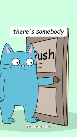Is it because the door’s stupid or it’s the door’s fault? Hard to tell at this point. #Nopecat #Mesa #door Credits: @elmo_fanatics
