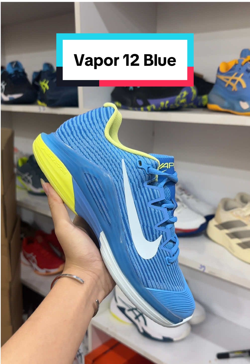 Lên đơn màu mới 💙 #RussiaSnk #pickelball #Tennis #vapor12 