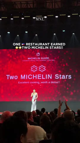 WILD!! ⭐️⭐️ for the 🇵🇭👏 #MichelinGuidePH #MichelinStar26 #DMFoodSeries #DiscoverMNL 