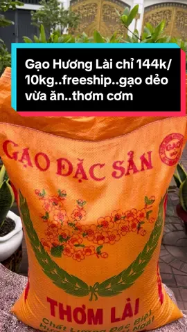 Gạo Hương Lài chỉ 144k/10kg..freeship..gạo dẻo mềm vừa ăn..ngọt thơm..trắng cơm..dễ nấu..để nguội vẫn mềm cơm 