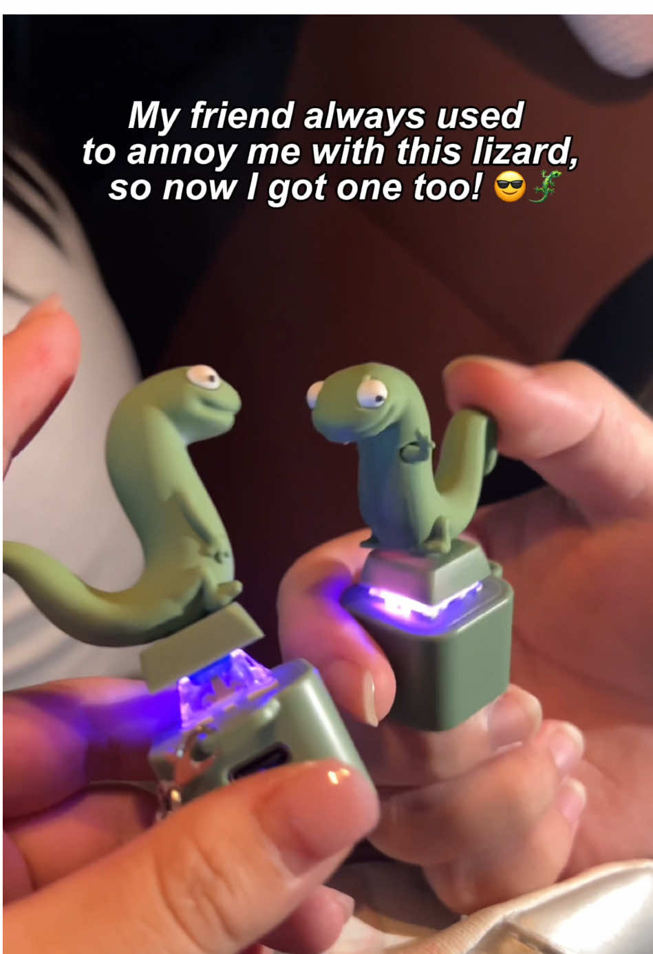 bring it on！！！lizard lizard lizard 🦎 #lizardkeychains #lizardbutton #funny #giftguide 