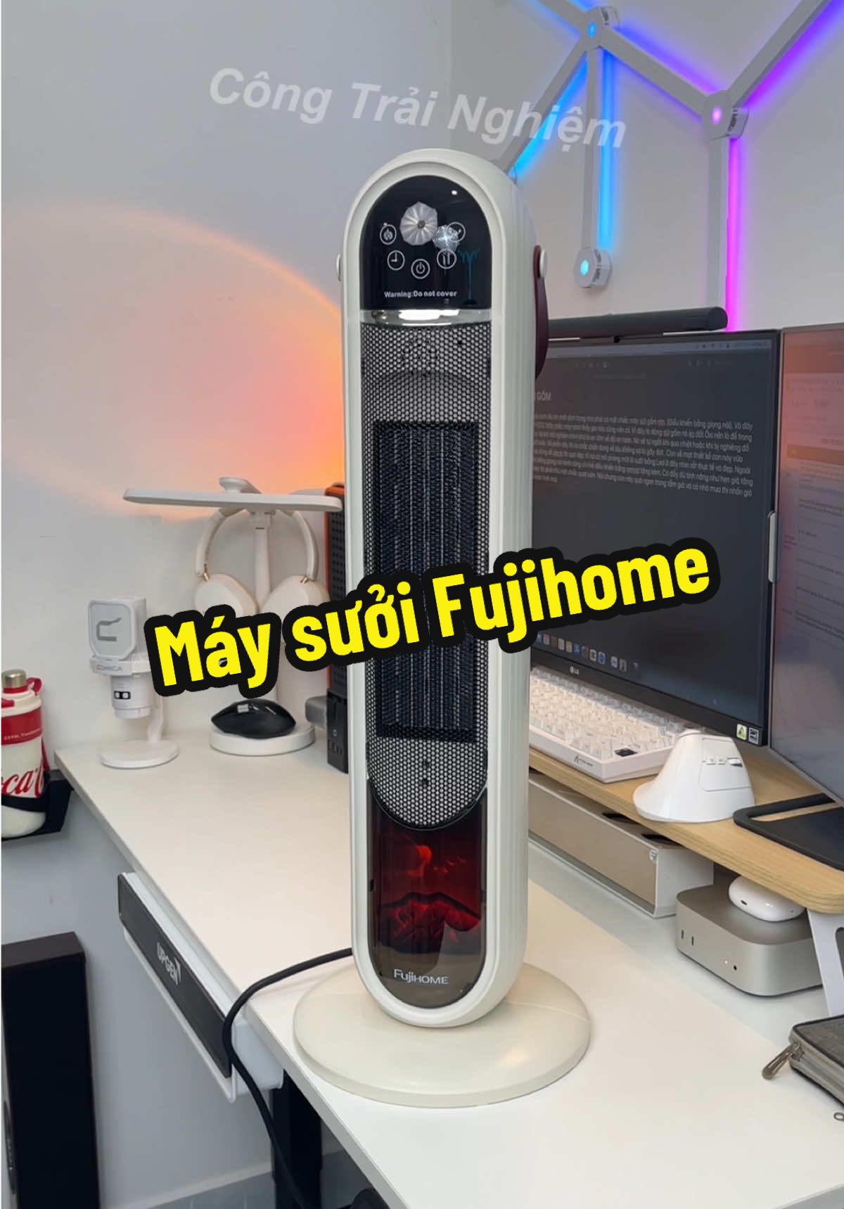 Máy sưởi gốm Fujihome #maysuoi #maysuoimini #maysuoigom #fujihome #xuhuong 