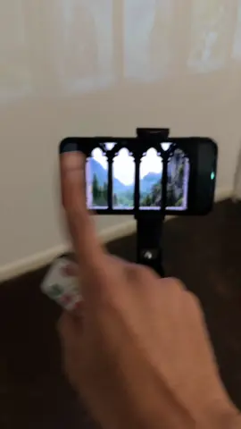 Get a projector now 😍 #projector #bedroom #fakewindow #medieval  