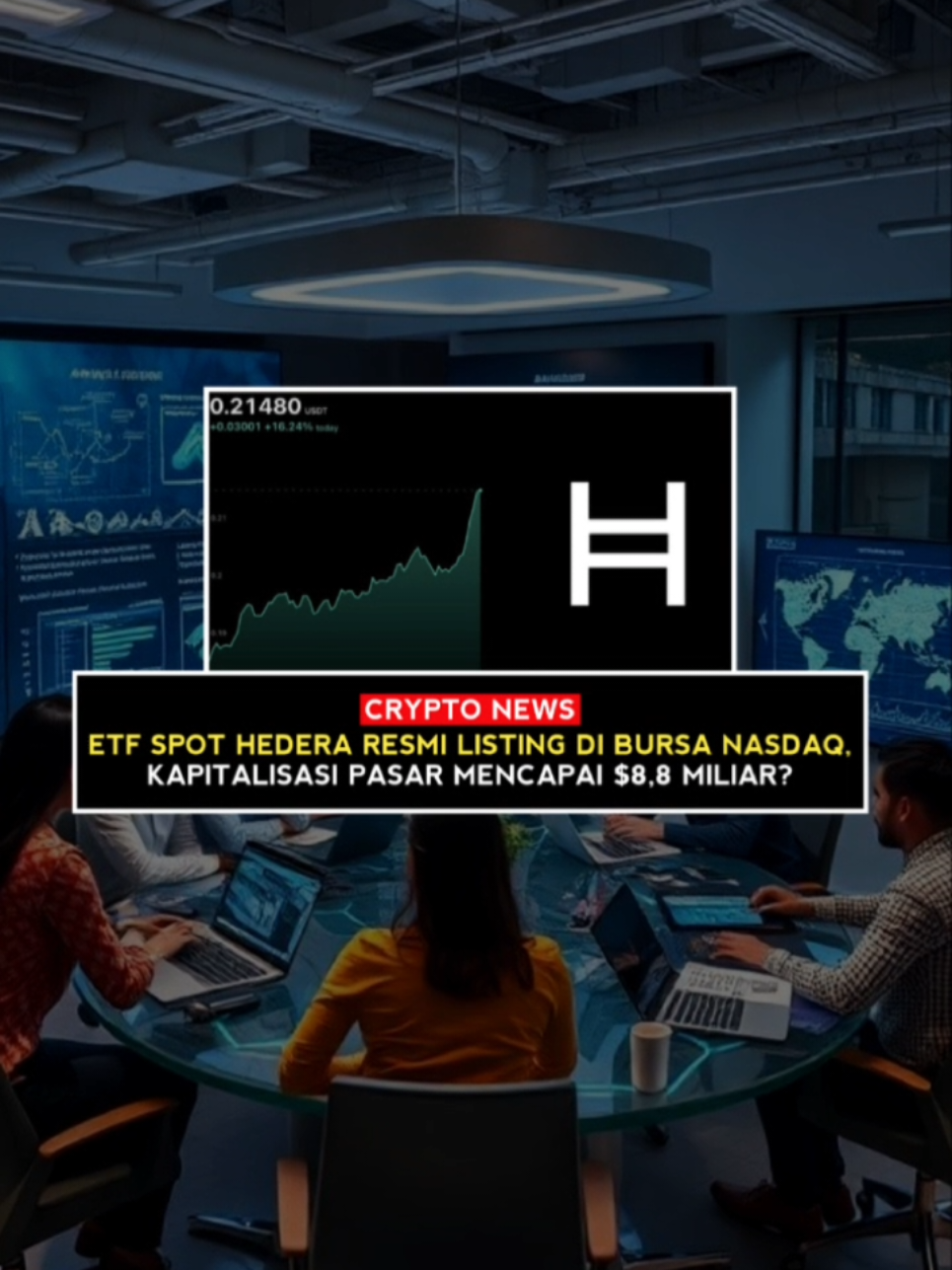 ETF SPOT HEDERA RESMI LISTING DI BURSA NASDAQ, KAPITALISASI PASAR MENCAPAI $8,8 MILIAR? Pada tanggal 28 Oktober 2025, token asli Hedera, HBAR, mengalami lonjakan harga sebesar 18% dan mencapai level $0,21 dari kenaikan signifikan ini, hingga mendorong kapitalisasi pasar Hedera di atas $8,8 miliar dan menempatkannya di posisi ke-18 dalam peringkat mata uang kripto berdasarkan kapitalisasi pasar. Katalis utama di balik reli harga ini adalah debut perdana Canary HBAR ETF (dengan ticker HBR) di bursa Nasdaq. ETF spot ini memberikan eksposur langsung kepada investor institusional dan ritel terhadap HBAR, dengan token yang dipegang dalam kustodi oleh penyedia terkemuka, BitGo dan Coinbase. KESIMPULAN: Lonjakan harga HBAR 18% pada 28 Oktober 2025 ke $0,21, yang meningkatkan kapitalisasi pasarnya menjadi lebih dari $8,8 miliar, didorong oleh peluncuran Canary HBAR ETF (HBR) spot di Nasdaq yang menawarkan eksposur langsung ke token yang dikelola oleh BitGo dan Coinbase dengan biaya 0,95%, menandai pengakuan institusional yang besar terhadap jaringan enterprise Hedera yang didukung oleh anggota dewan seperti Google dan IBM. DICLAIMER: Artikel ini disajikan berdasarkan kurasi dari berbagai sumber dan hanya bersifat informatif serta bukan nasihat keuangan. Disarankan untuk melakukan riset ulang secara mandiri sebelum mengambil keputusan investasi. Sumber Artikel: X Twitter / Nasdaq Sumber Analisis: Crypto Ego #crypto #cryptonews #cryptoinvesting #cryptotrading #cryptoego 