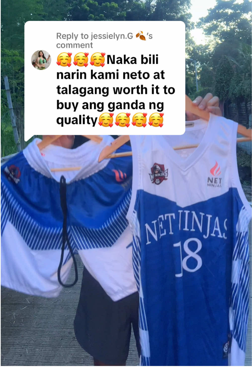 Replying to @jessielyn.G 🍂  Yes ma’am ang ganda po tlga ng quality ng jersey nila. #basketballjersey #customizejersey #basketball #basketball jersey with short  #jersey 