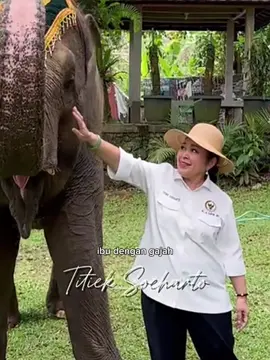 ibu seneng banget kalo lagi sama hewan-hewan 😭🤏🏻 #titieksoeharto #titiekprabowo #prabowo #fyp #fypシ 