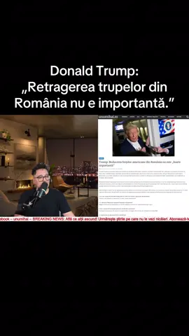 Donald Trump „Retragerea trupelor din România nu e importantă.” #stiri #fyp #stiriromania #breakingnews #unumihai 