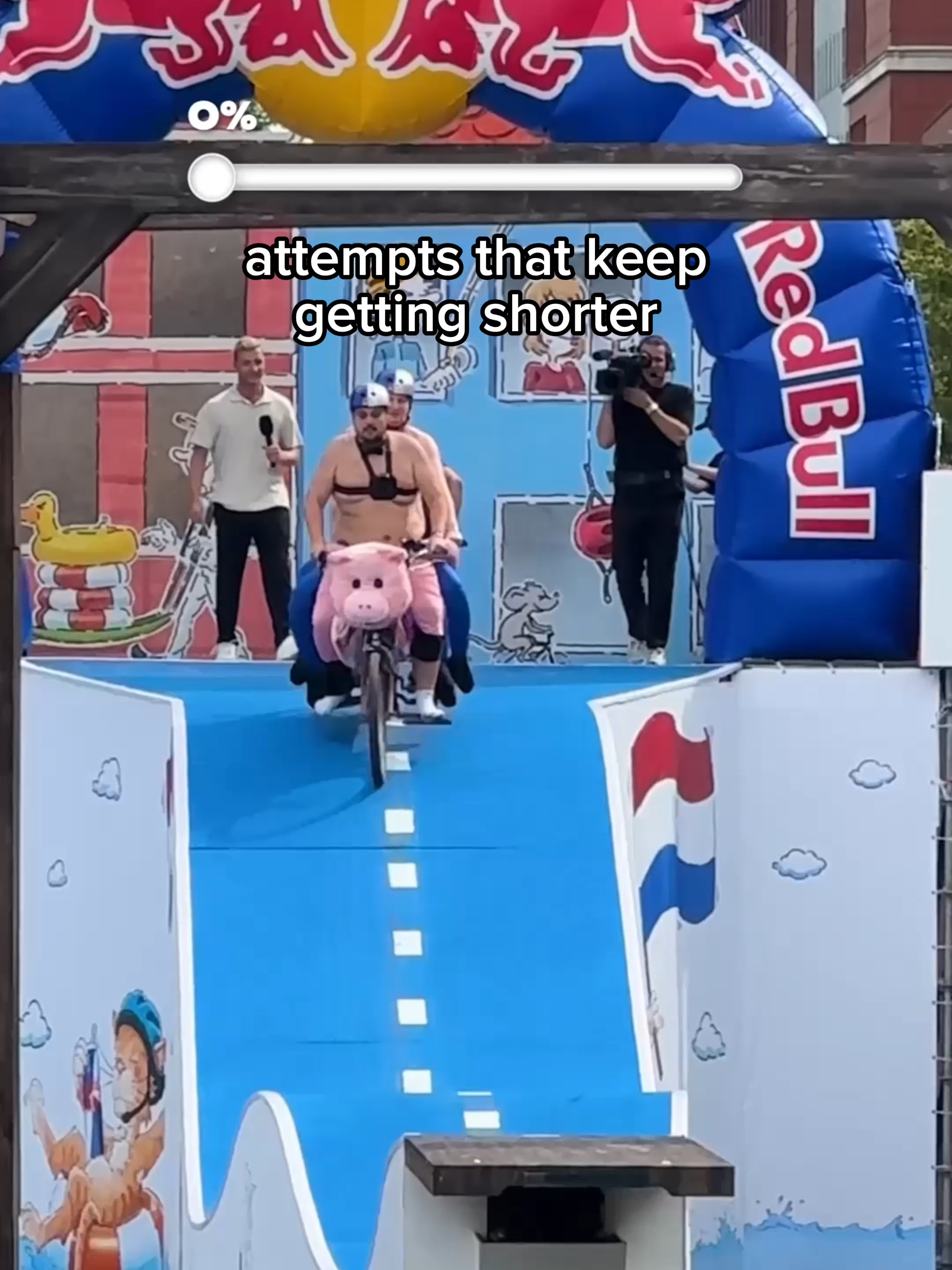 no one’s safe from the splash zone 🌊 #redbull#givesyouwiiings#energydrink#redbullstalenros#bike