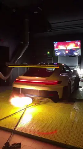 In the lab straight cooking on this GT3 RS! 🫢 #stage4tuning #porsche #gt3rs #dyno #fyp 